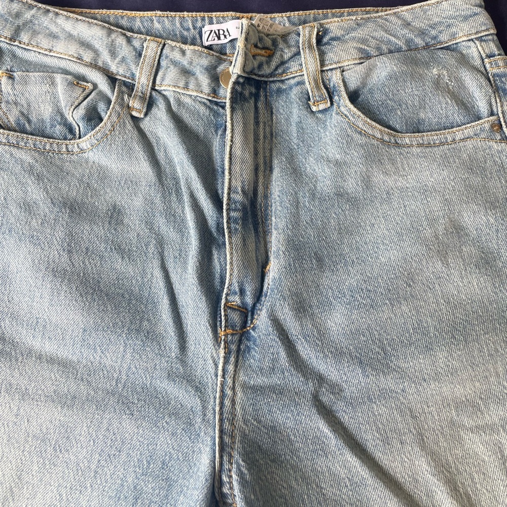 Zara flared jeans with slit